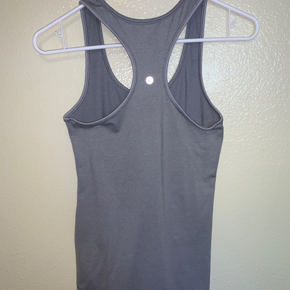 Grey athletic top